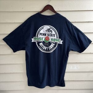 2009 ROSE BOWL Penn State PSU USC Pasadena Official License Graphic Tee, Navy-XL